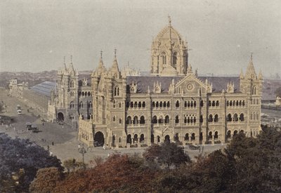 Bombay, Victoria Station by European Photographer